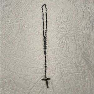 Vintage Religious ROSARY Two Tone Cross